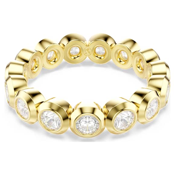 Swarovski Imber Ring Rundschliff, Weiß, 18K Goldbeschichtet – 5714309_png