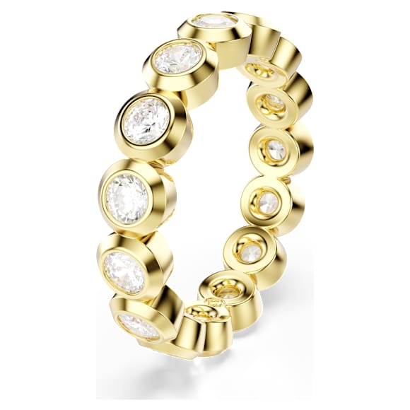 Swarovski Imber Ring Rundschliff, Weiß, 18K Goldbeschichtet – 5714309_png_var1