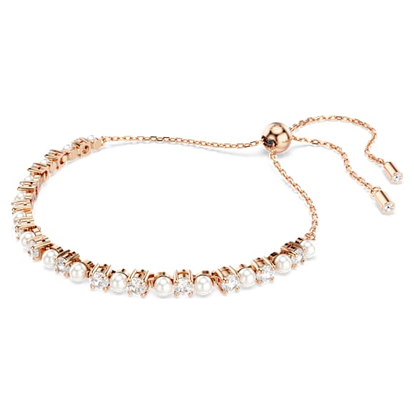 Swarovski Matrix Armband – Kristallperle, weiß, 18K roségoldbeschichtet – 5729506_png_var1