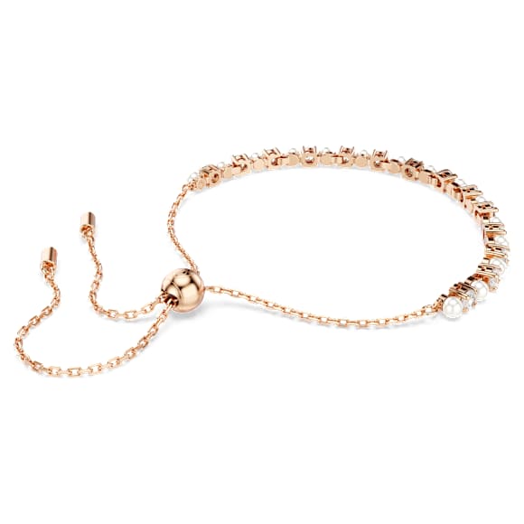 Swarovski Matrix Armband – Kristallperle, weiß, 18K roségoldbeschichtet – 5729506_png_var3