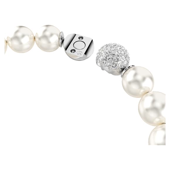 Swarovski Matrix Armband – Kristallperle, weiß, rhodiniert – 5747747_png_var2