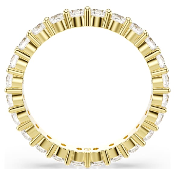 Swarovski Matrix Vittore Bandring Rundschliff, Weiß, 18K Goldbeschichtet – 5750615_png_var2