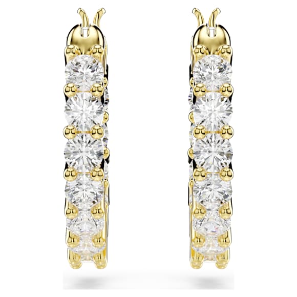 Swarovski Matrix Vittore Kreolen – weiß, goldbeschichtet – 5733398_png_var1