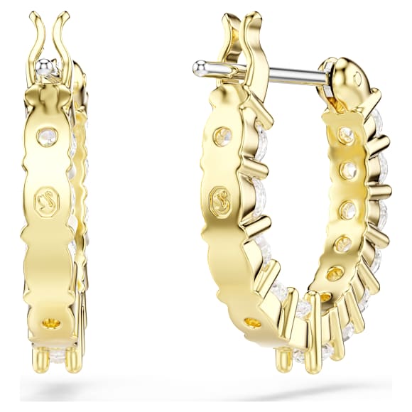 Swarovski Matrix Vittore Kreolen – weiß, goldbeschichtet – 5733398_png_var3