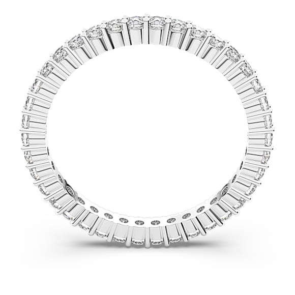 Swarovski Matrix Vittore Ring Rundschliff, Weiß, Silberfarbenes Finish – 5655705_png_var3