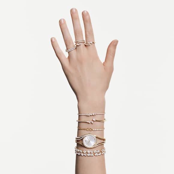 Swarovski Mesmera Armband – weiß, 18K goldbeschichtet – 5747939 – 5747939_ms2