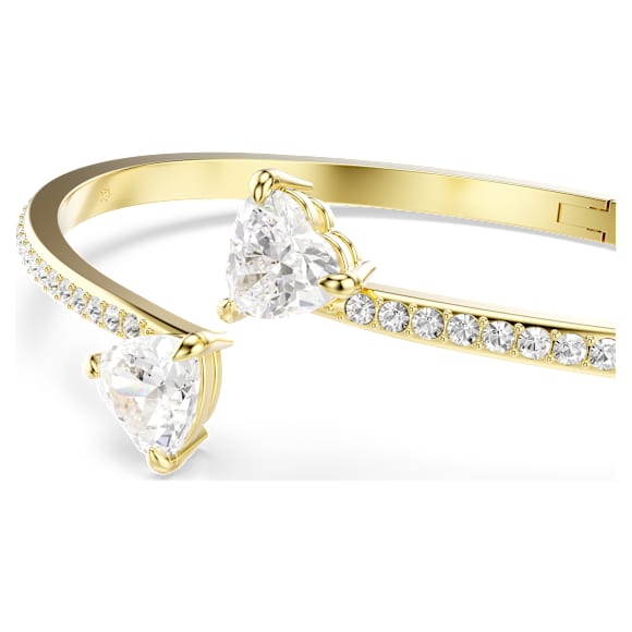 Swarovski Mesmera Armreif – Herz, weiß, 18K goldbeschichtet – 5733474_png_var1