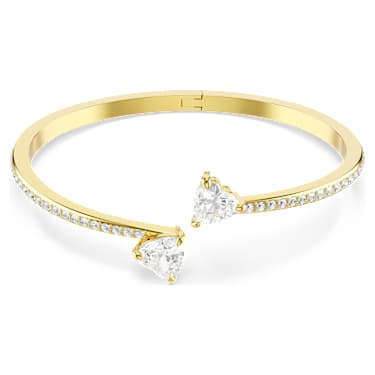 Swarovski Mesmera Armreif – Herz, weiß, 18K goldbeschichtet – 5733474_01