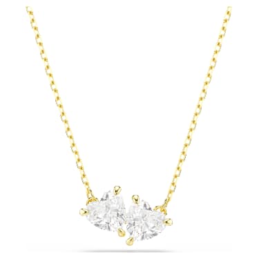 Mesmera Halskette Herz, Wei�, 18K Goldbeschichtet – 5733475_png
