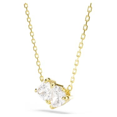 Mesmera Halskette Herz, Wei�, 18K Goldbeschichtet – 5733475_png_var2