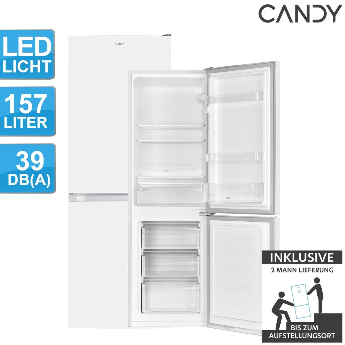 Candy CCG1L314EW Kühl-Gefrierkombination – Produktbild 1