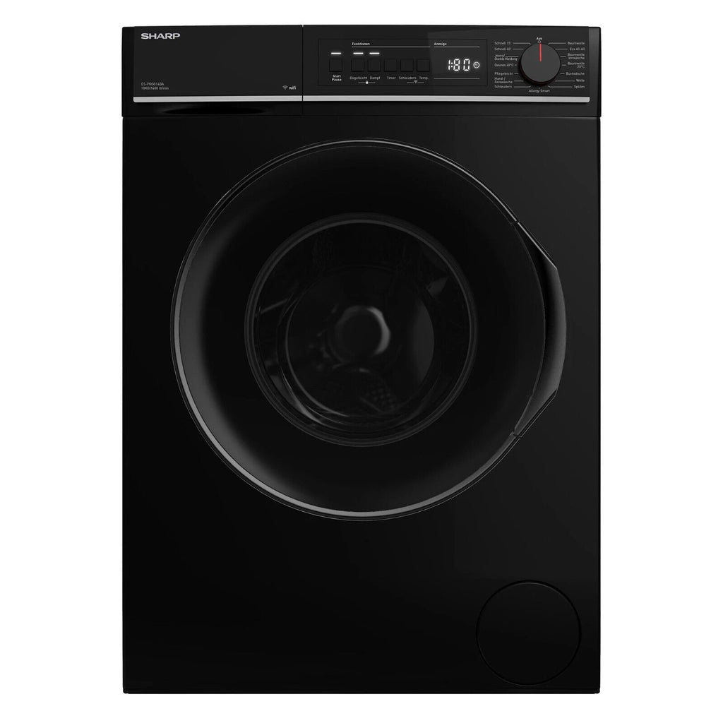 Sharp ES-PRO014BA-DE Waschmaschine 10kg Schwarz – Produktbild 3