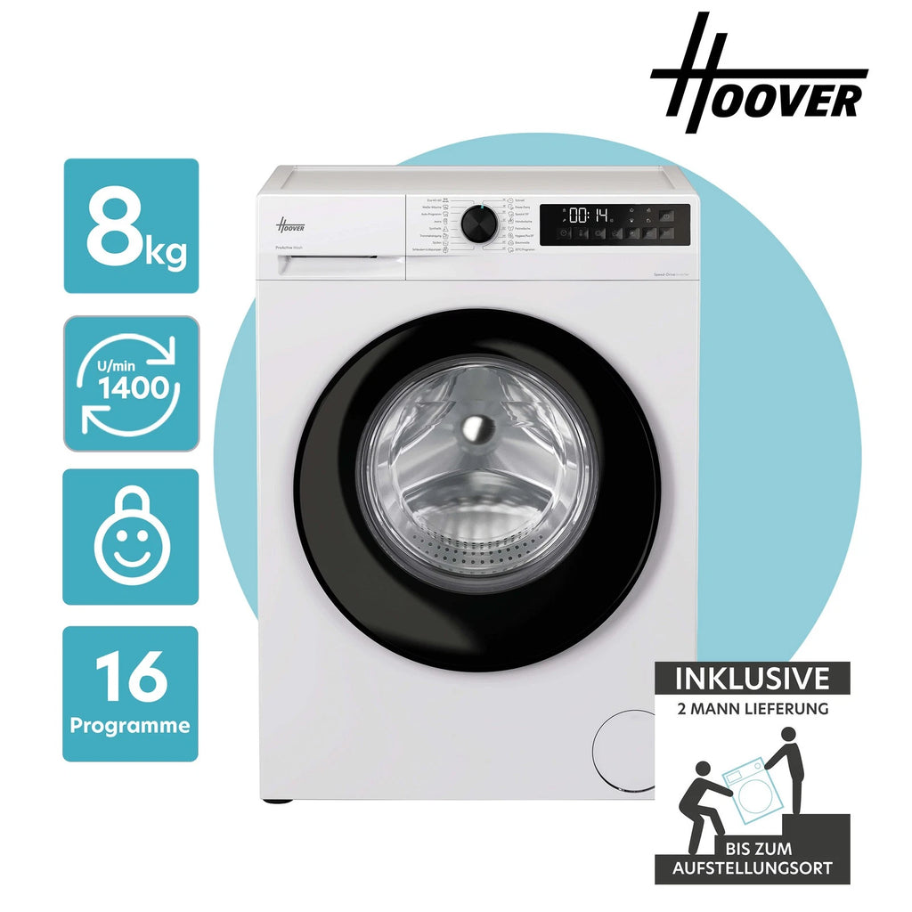 Hoover HGDQ48SB6-84 Waschmaschine 8kg – Produktbild 1