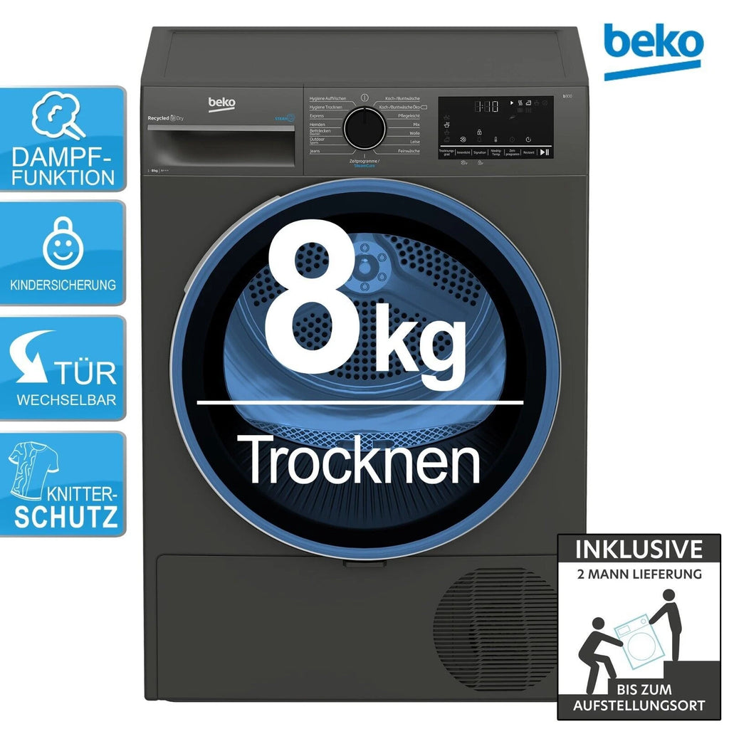 Beko B3T22491M Wärmepumpentrockner 8kg – Produktbild 1