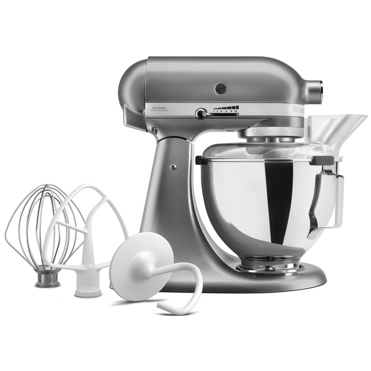 KitchenAid 5KSM95PSECU Küchenmaschine 4,3 l Silber – Produktbild 5