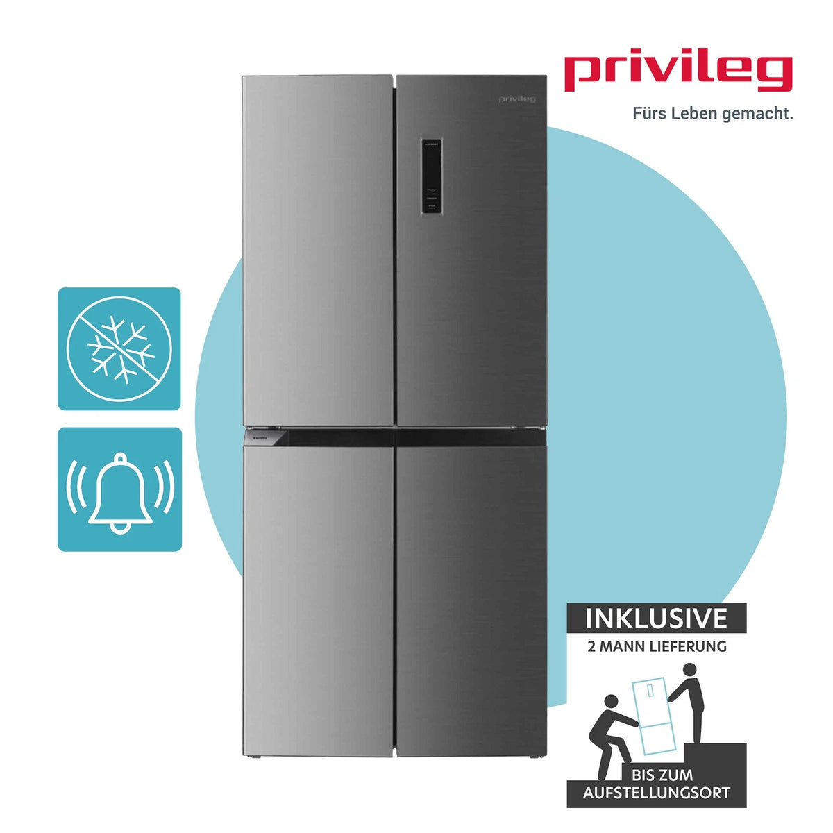 Privileg PRGF 6421 XP4E Kühl-Gefrierkombination 421l – Produktbild 1