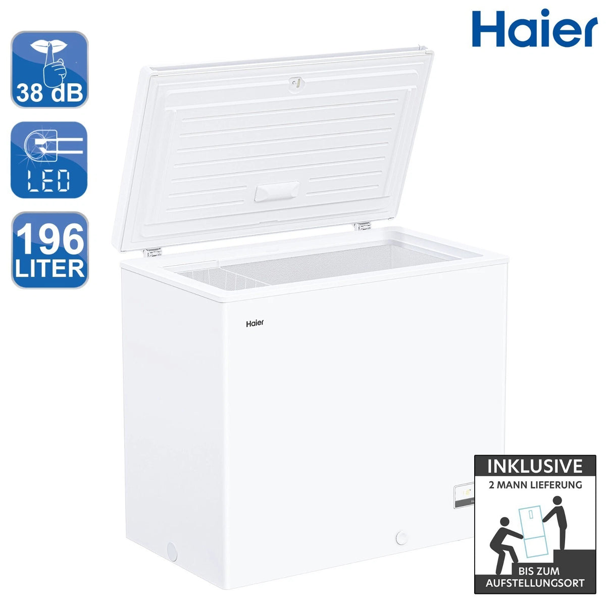 Haier HCE200D Gefriertruhe 196l – Produktbild 1