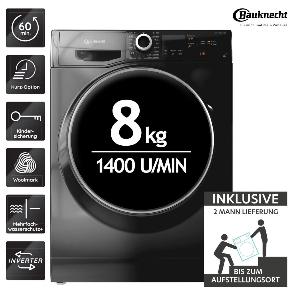 Bauknecht W8 S6300 A Waschmaschine 8kg – Produktbild 1