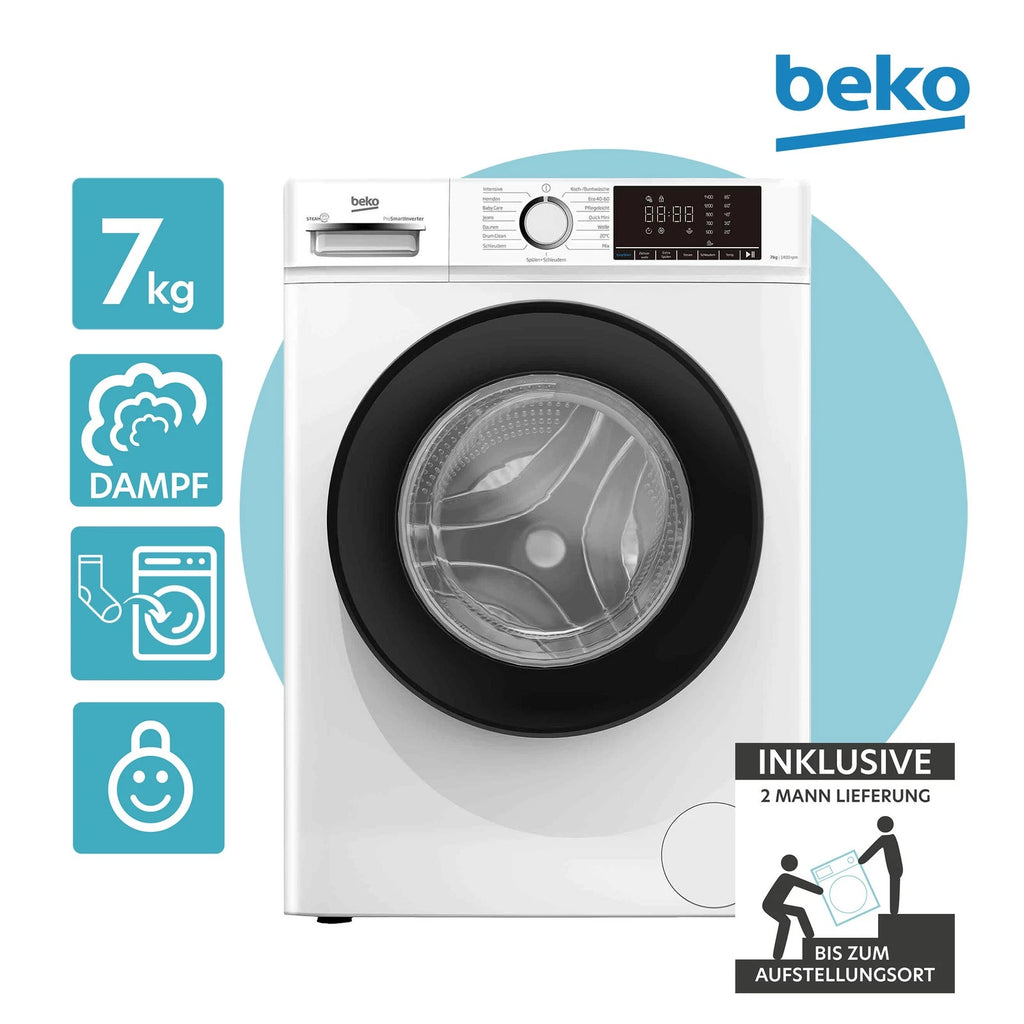 Beko BM3WFOE741PSA Waschmaschine 7kg – Produktbild 1