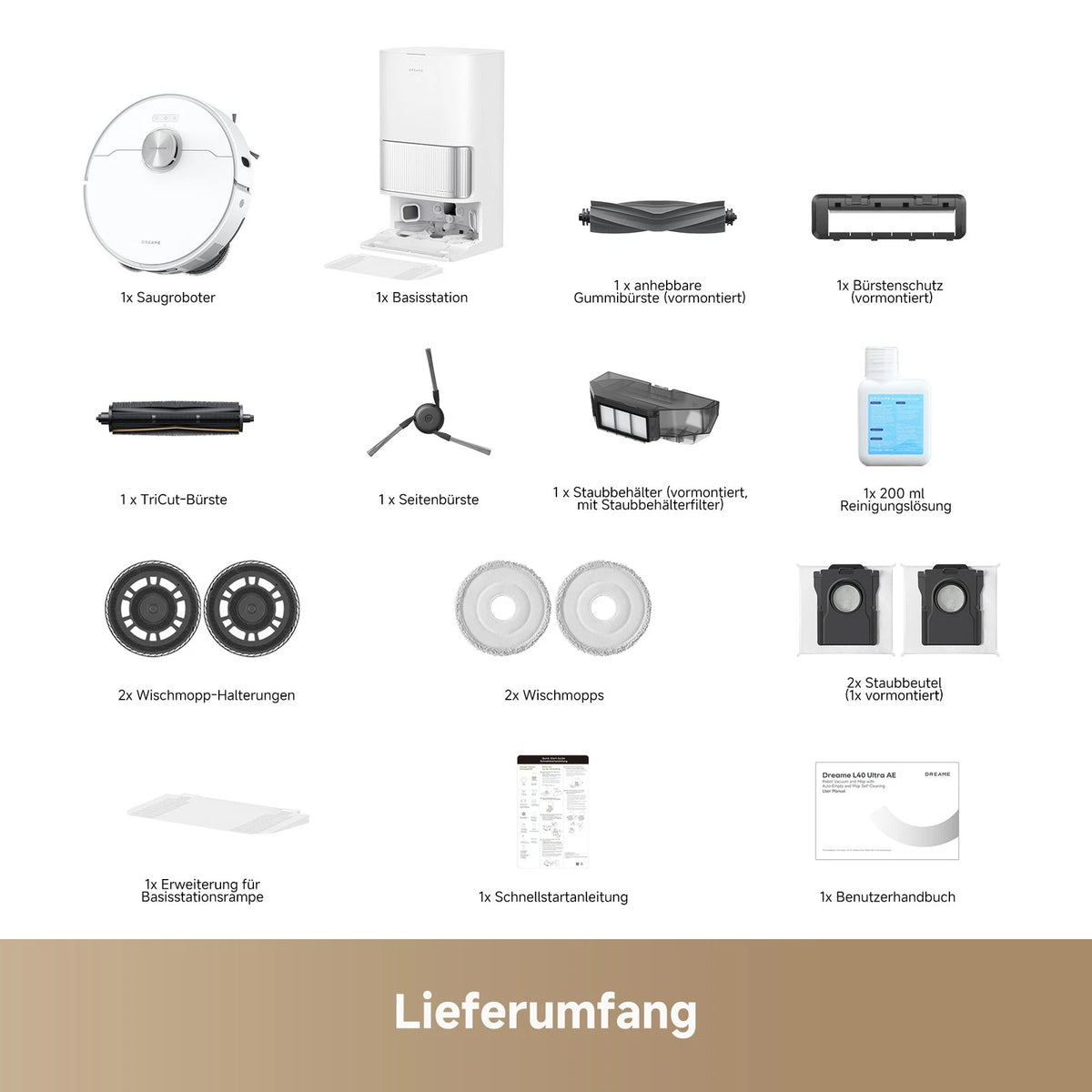 Dreame L40 Ultra AE White Saugroboter – Produktbild 10