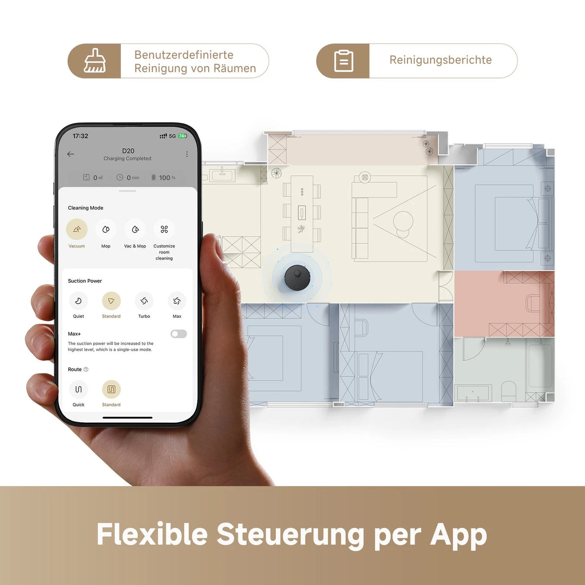 Dreame D20 Saugroboter mit Wischfunktion – Produktbild 9