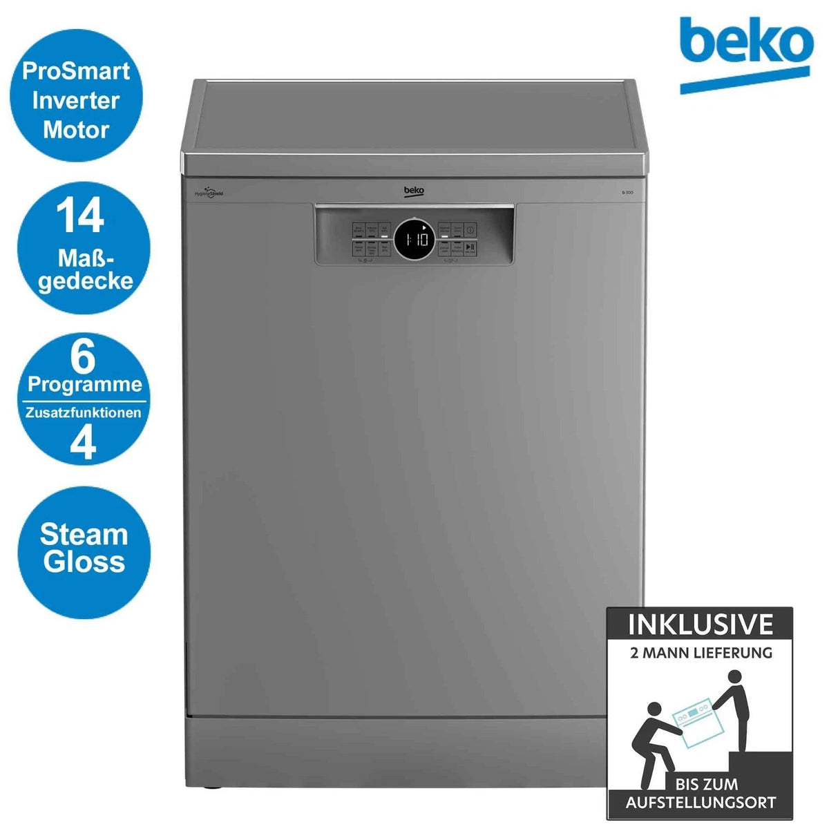 Beko BDFN26430S Geschirrspüler 14 Maßgedecke – Produktbild 1
