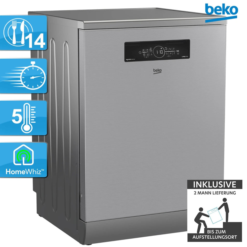 Beko BDFN36462XP Geschirrspüler 14 Gedecke – Produktbild 1