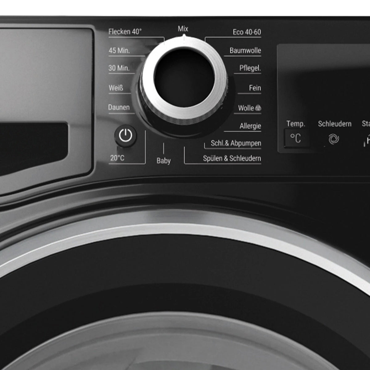 Bauknecht W9 S6300 A Waschmaschine 9kg Schwarz – Produktbild 6