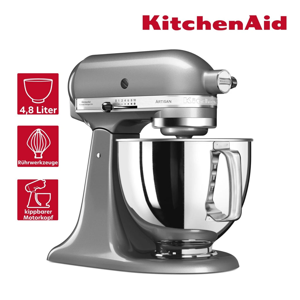 KitchenAid 5KSM125ECU Küchenmaschine Kontur Silber