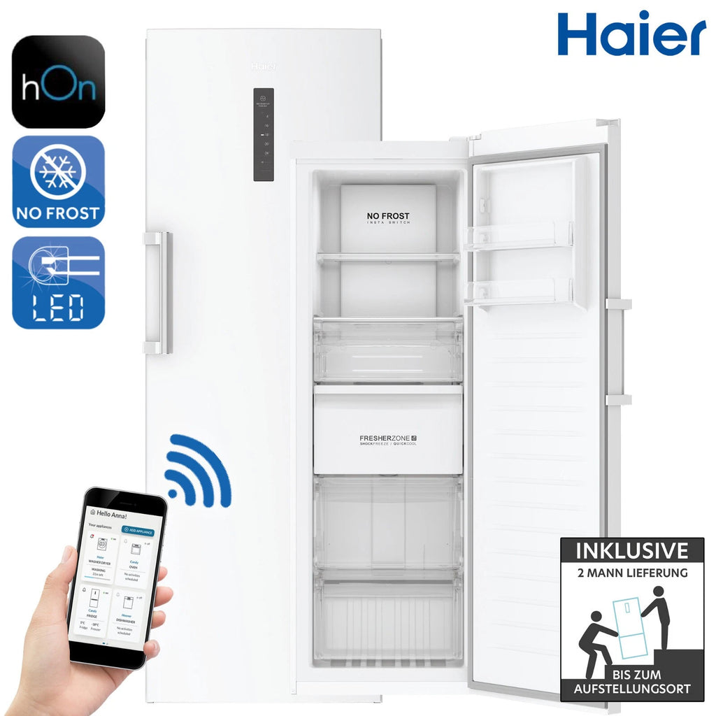 Haier H3F285WEH1 Gefrierschrank No Frost – Produktbild 1