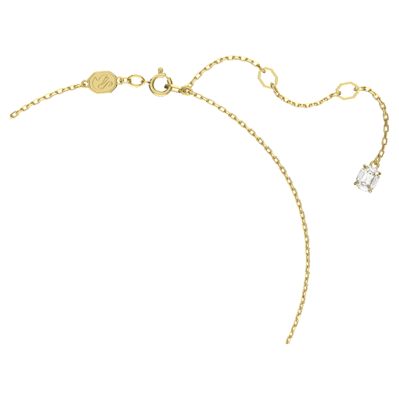 Stilla Anh�nger Rundschliff, Wei�, 18K Goldbeschichtet – 5636703_png_var2