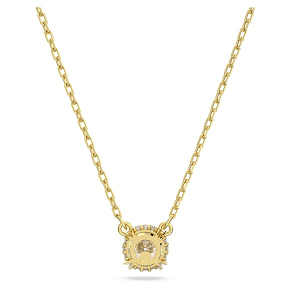 Stilla Anh�nger Rundschliff, Wei�, 18K Goldbeschichtet – 5636703_png_var3