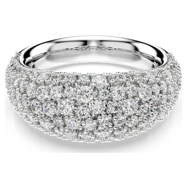 Swarovski Sublima Ring Weiß, Rhodiniert – 5737595_01