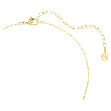 Swan Anh�nger Verschiedene Schliffe, Schwan, Wei�, 18K goldbeschichtet – 5754626_png_var3