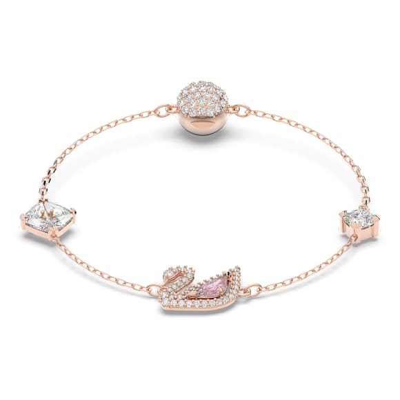 Swarovski Swan Armband – Schwan, rosa, 18K roségoldbeschichtet – 5472271_png