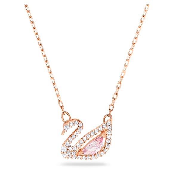 Swarovski Swan Halskette – rosa, roségoldbeschichtet – 5469989_png