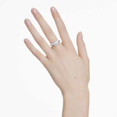 Dextera Ring Weiß, Rhodiniert