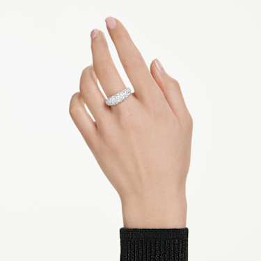 Sublima Ring Weiß, Rhodiniert