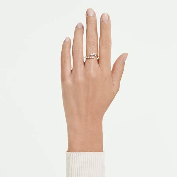 Swarovski Mesmera offener Ring – weiß, goldbeschichtet – 5747969_ms1