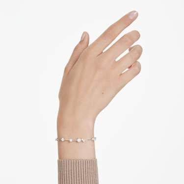 Swarovski Constella Armband – Kristallperle, weiß, rhodiniert