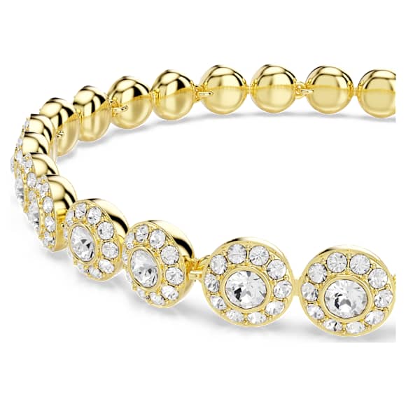 Swarovski Una Angelic Armband – Rundschliff, weiß, 18K goldbeschichtet – 5749386_png_var1