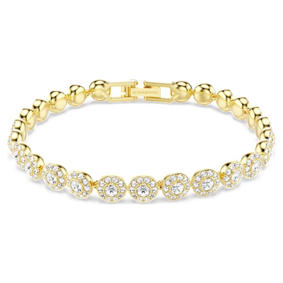 Swarovski Una Angelic Armband – Rundschliff, weiß, 18K goldbeschichtet – 5749386_png
