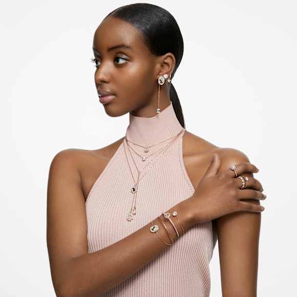 Swarovski Una Angelic Ring Rundschliff, Weiß, 18K Roségoldbeschichtet – 5636274_ms2
