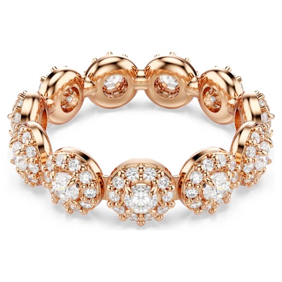 Swarovski Una Angelic Ring Rundschliff, Weiß, 18K Roségoldbeschichtet – 5636274_png