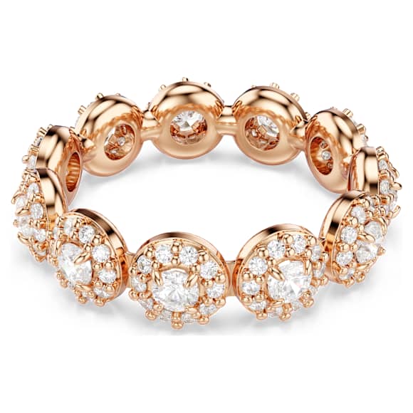 Swarovski Una Angelic Ring Rundschliff, Weiß, 18K Roségoldbeschichtet – 5636274_png_var3