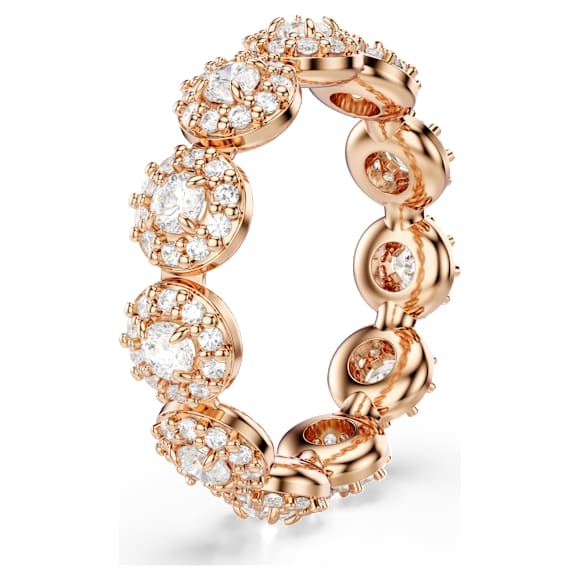 Swarovski Una Angelic Ring Rundschliff, Weiß, 18K Roségoldbeschichtet – 5636274_png_var1