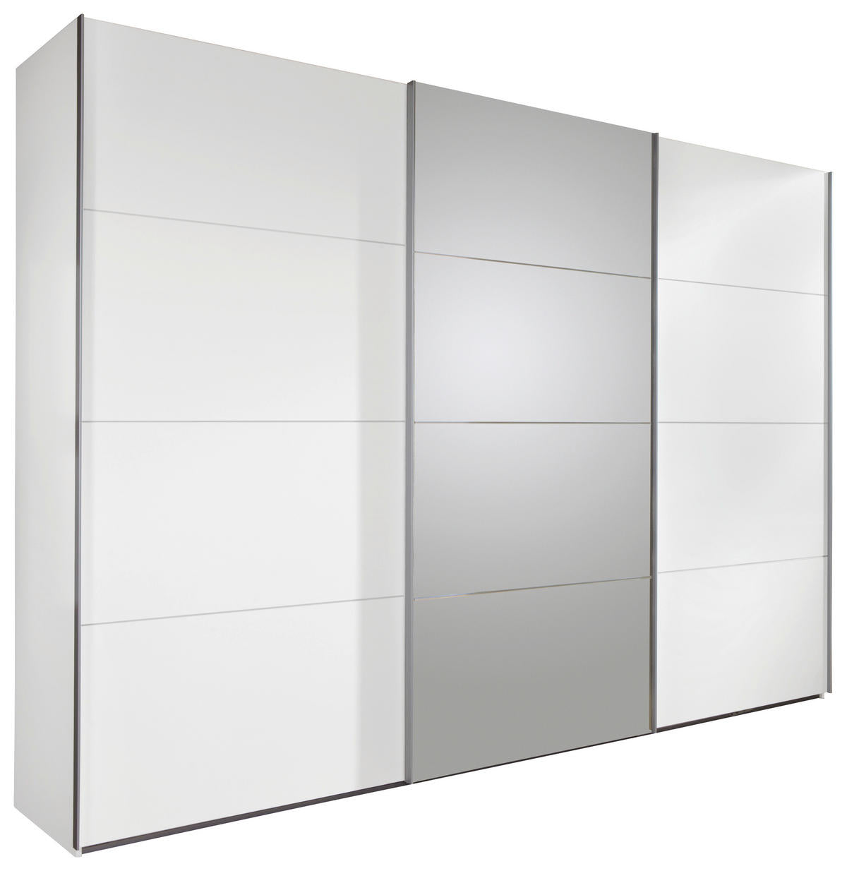 Carryhome SCHWEBETÜRENSCHRANK 270/210/65 cm, in Weiß, 3 Tür(en)