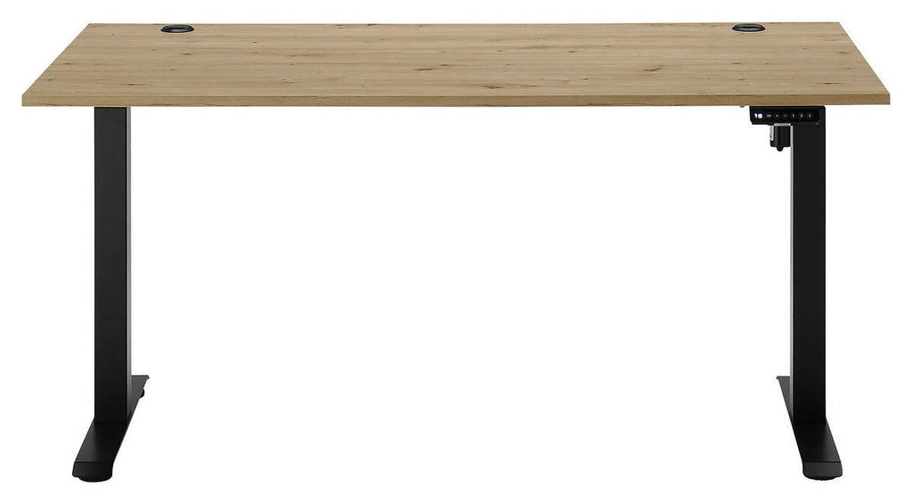 Carryhome SCHREIBTISCH 160/77/72-120 cm Eiche Artisan elektrisch höhenverstellbar