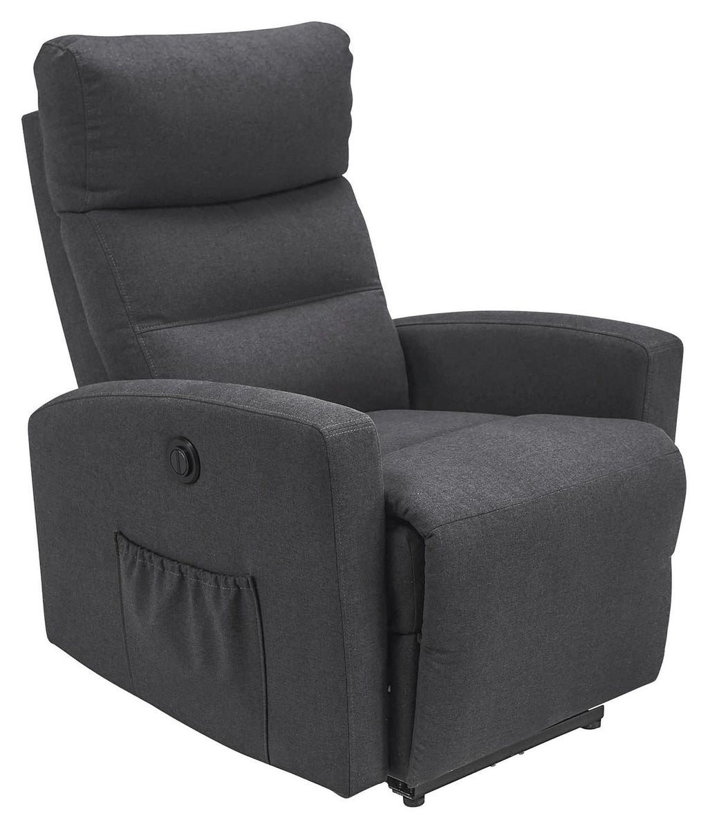 Carryhome FERNSEHSESSEL mit Webstoff Anthrazit Relaxfunktion