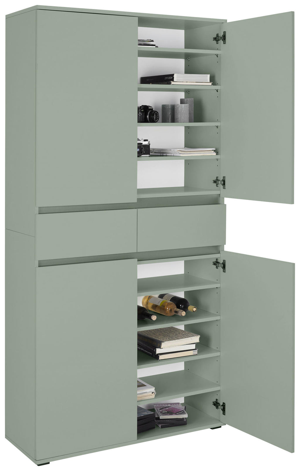 Xora MEHRZWECKSCHRANK 100/200/37 cm, in Salbeigrün